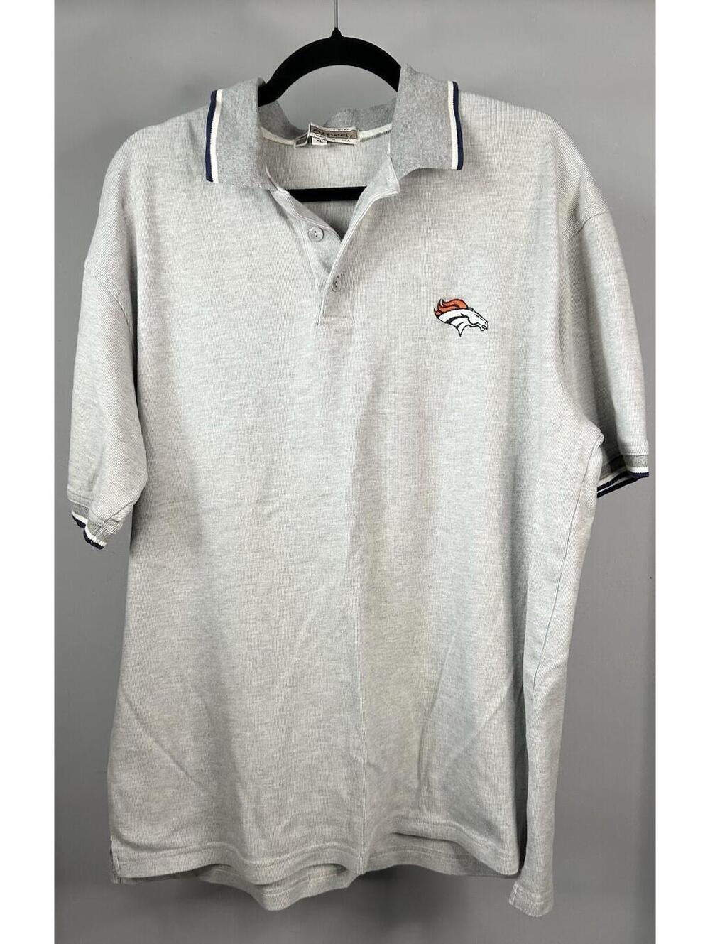 Vintage AKWA Denver Broncos Polo Shirt Men’s Size XL NFL